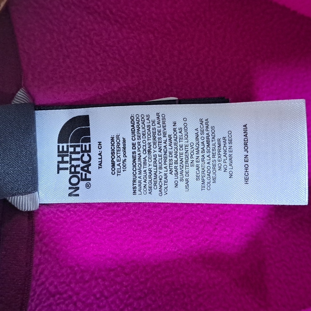 The North Face Hot Pink Fleece Quarter Zip Pullover Jacket Tall Activewear Cozy - Picture 6 of 10